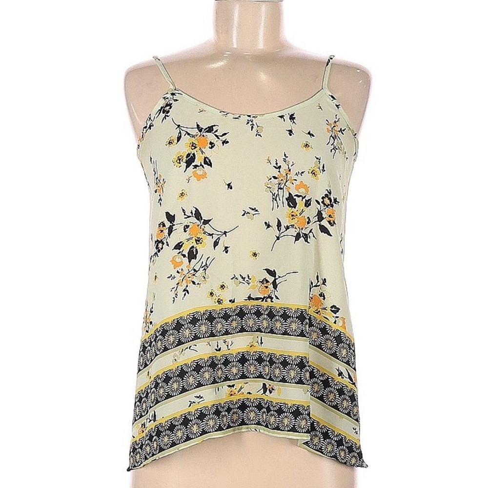 Medium Collective Concepts Floral Sleeveless Blouse/Tank/Cami